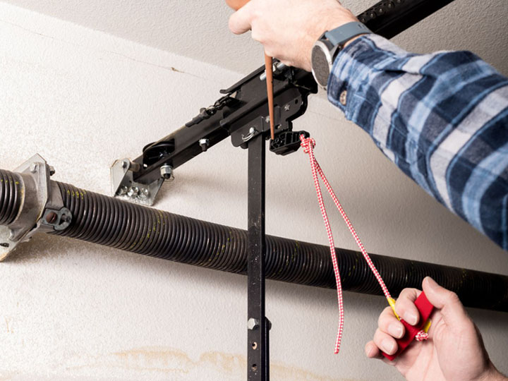 Garage door spring repair